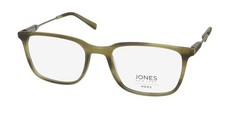 NEW JONES NEW YORK J536 EYEGLASSES 54-19-140 MATTE OLIVE MENS FULL-RIM GREEN