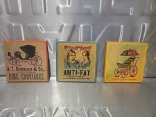 Vintage Fiberboard Coasters Featuring  Advert...