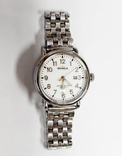 Shinola Runwell 36mm White Dial SS Bracelet Quartz Watch Argonite-705