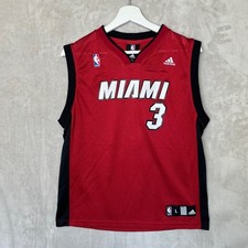 Miami Heat Dwyane Wade Jersey Adidas Youth Size Large 14-16 NBA Basketball
