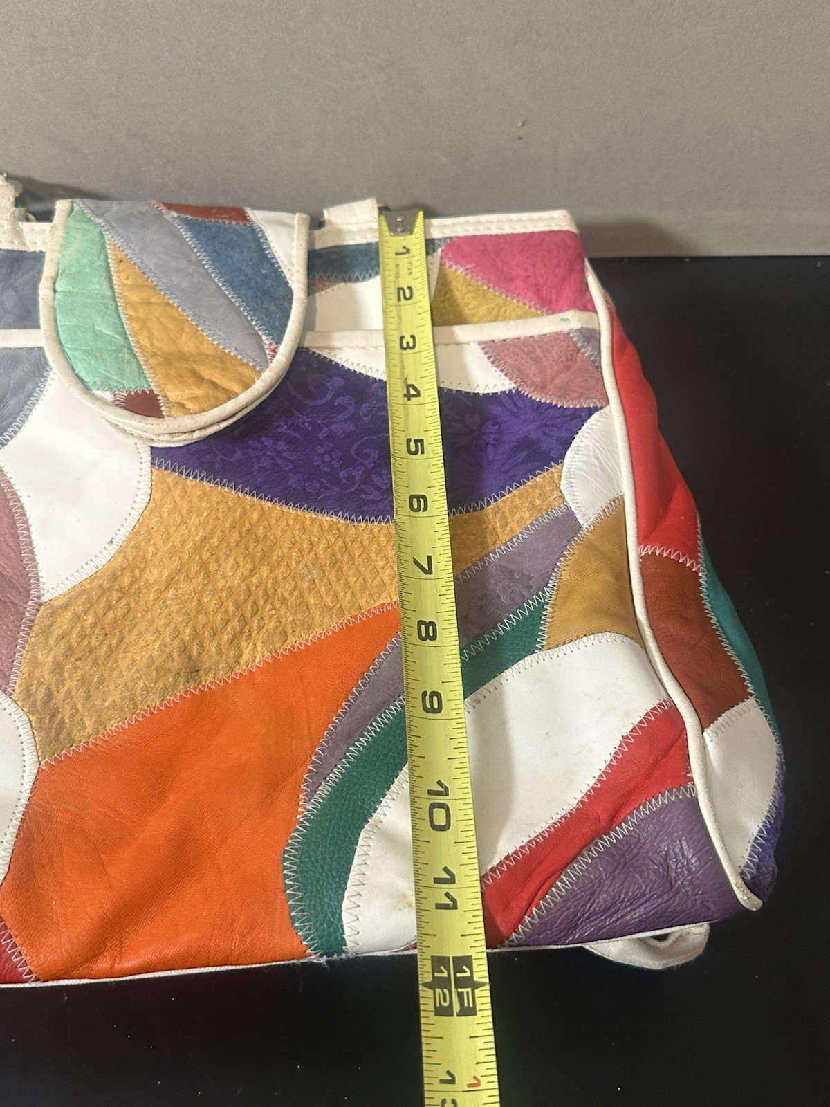 Vintage Patchwork Leather Purse - image 11