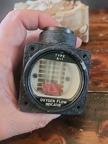 Vintage SPERTI, Aircraft Oxygen flow Indicator Type A-1 ORG. INSTRUCC.& BOX! - Picture 3 of 7