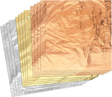 300Pcs Imitation Gold Leaf Sheets for Art, Gilding Crafting, Painting, Furniture