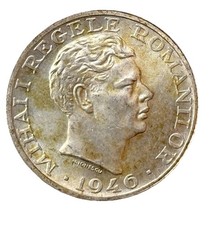Rum&auml;nien 25000 Lei 1946 Mihai I 12,5 g 0,7 Silber M&uuml;nze . 32mm