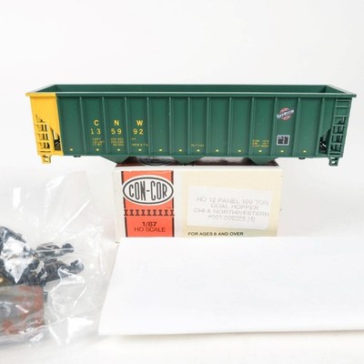 Con-Cor HO Chicago Northwestern CNW #135992 12 Panel 100 Ton Coal Hopper Kit (K)