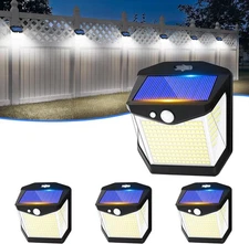 4-20PCS Solar Wall Lights 238 LED Outdoor Garden PIR Motion Sensor Security Lamp