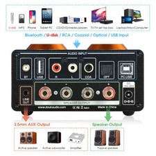 Mivoc HA200 BT Amplificatore Stereo HiFi 2x100W - Bluetooth, Ingresso Ottico E Uscita Subwoofer