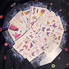 Luminous In The Dark Women Kids Temporary Tattoos Fake Body Art Waterproof LOT