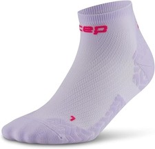 CEP Core Run Ultralight Low Cut Ankle Socks Lilac-Pink Large Blister-Free Runn