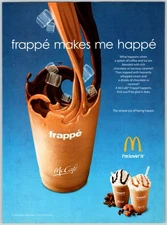 2011 McDONALD'S McCAFE FRAPPE 8"X11" Magazine Ad M728