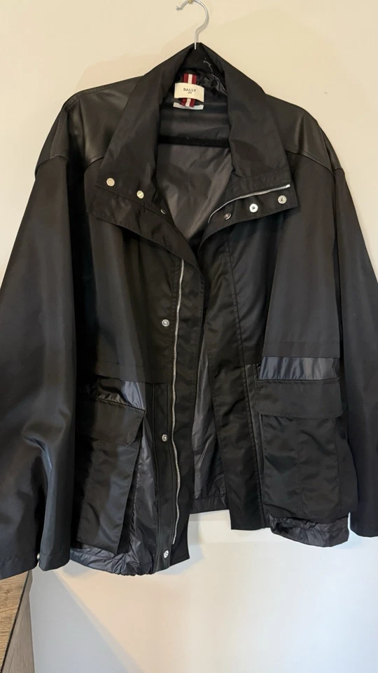 BALLY BOMBER SIZE 2XL LAMBSKIN/NYLON - Image 3 of 4