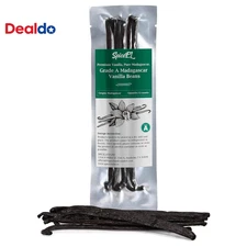 Madagascar Vanilla Beans Whole Grade a Vanilla Pods for Making Extract, Whole 5"