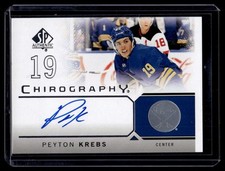 2024-25 Upper Deck SP Authentic Chirography Peyton Krebs Auto #C-PK