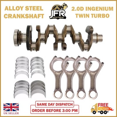 Jaguar Crankshaft with Bearing & Connecting Rod Set E-Pace F-Tempo 2.0D Ingenium