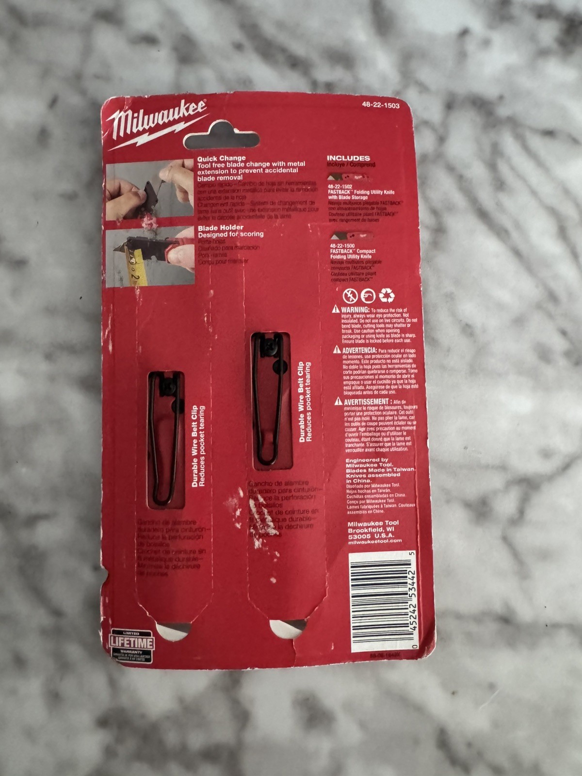 Set - Red (48-22-1503) New Razor Knife