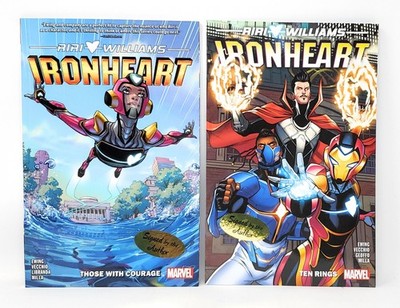 Eve L Ewing / Ironheart Vol 1 Those With Courage Ironheart Vol 2 Ten Signed 2019