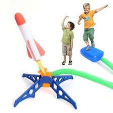 Air-Powered Foot Pump Rocket Launcher – Outdoor Kids Toy, No Batteries Needed
