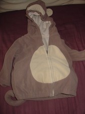Carter's Monkey Halloween Costume SIZE 18 Months TODDLER BOY/GIRL CUTE WARM SOFT