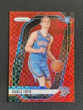 Nikola Topic 2024-25 Panini Prizm Red Checkerboard Prizm 67/75 RC #230