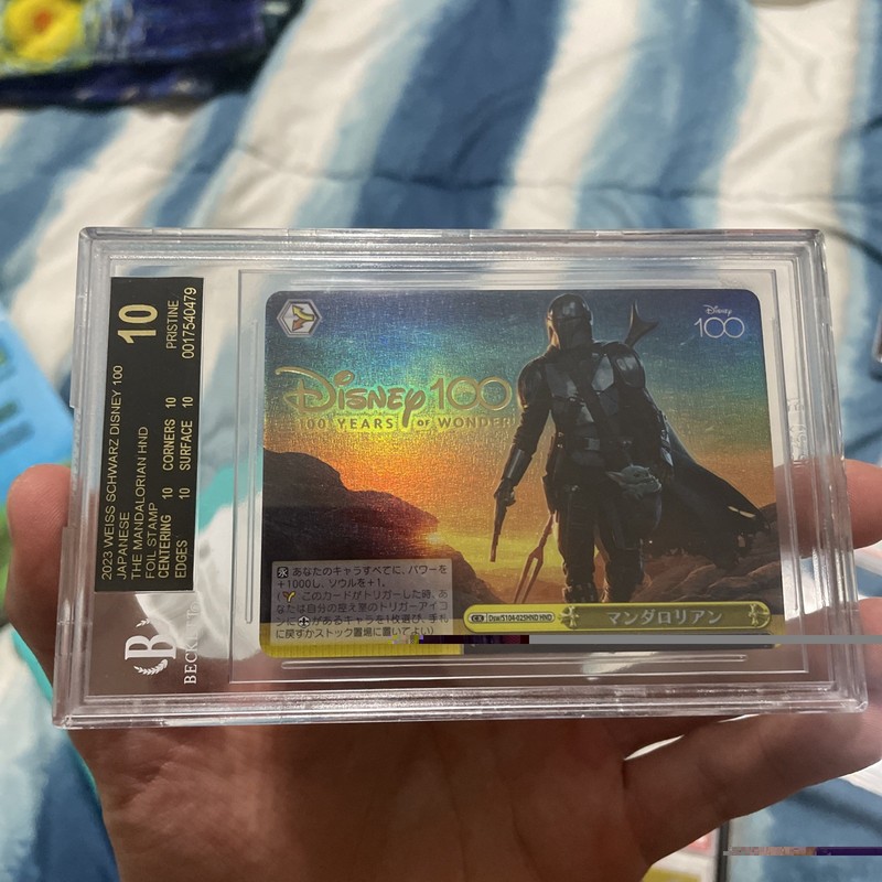 2023 Weiss Schwarz Disney 100 The Mandalorian HND Foil Stamp BGS 10 BLACK LABEL