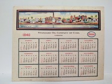 1940 Vintage Esso Standard Oil of Cuba Habana Refineria Belot Confiscated Gov't