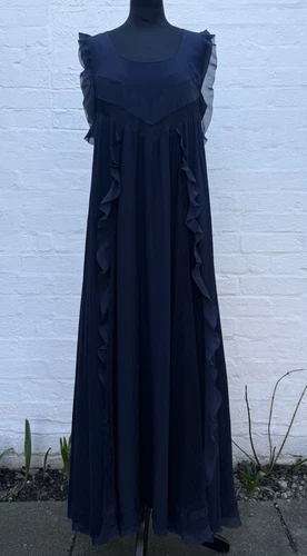 Abito VALENTINO ROSSO mezza lunghezza in seta con inserti in pizzo 44IT 12UK ottime condizioni