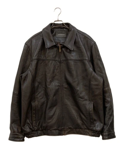 Croft & Barrow Leather Jacket Men's Size XL Brown - product listing photo