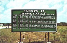 COMPLEX 19 gemini titan ii 1960s vintage postcard jfk space center nasa missions