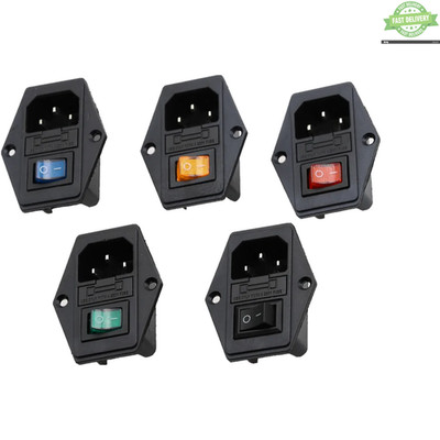 IEC320 C14 Steckdose mit Schalter & Sicherung 3-polig Steckdose Stecker Modul 250V 10A