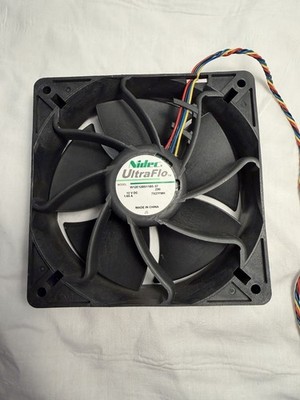 Nidec UltraFlo 120mm 12V PWM Fan Antminer S19 S19j ASIC Miner Cooling