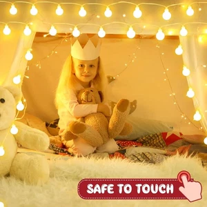 Battery LED String Lights 6M 40 LED Warm White IP65