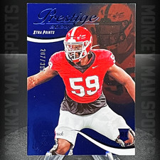 2023 Prestige - Broderick Jones Rookie RC #/399 - #308 XTRA POINTS BLUE STEELERS