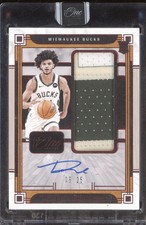 2023-24 Panini One and One RJJ-AJJ Andre Jackson Jr. Rookie Jersey Auto 05/25