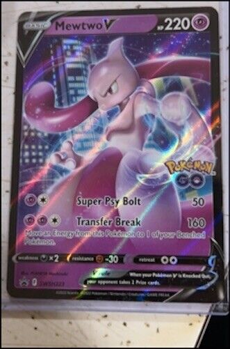 Pokemon Card Mewtwo V Promo 273/s-p Holo Pokemon GO 2022 Japanese Nintendo  NM