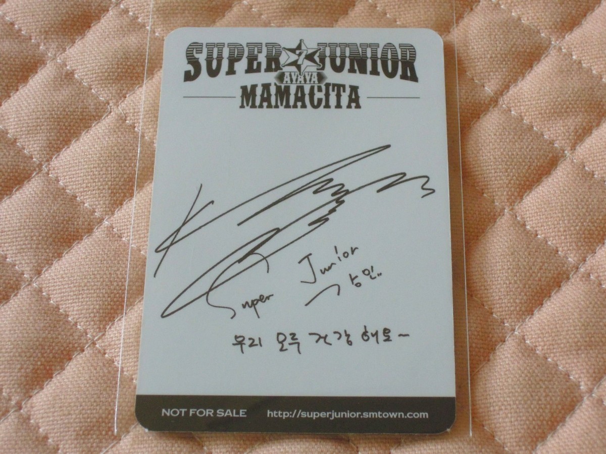 ver. Kangin) Super Junior 7th Album MAMACITA Photocard A version K