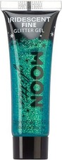 Iridescent Fine Face Body Glitter Gel by Moon Glitter - Green - Cosmetic Festiv