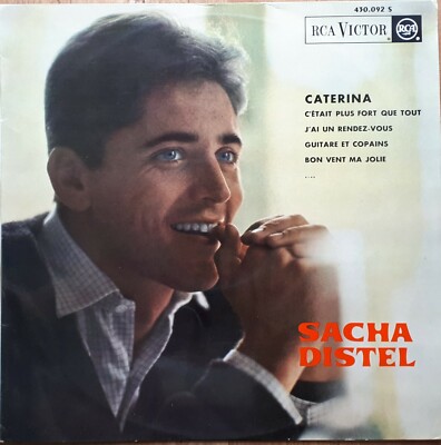 SACHA DISTEL Caterina / Que c est bon 33T LP BIEM 1962 RCA 430.092 FAST NEU