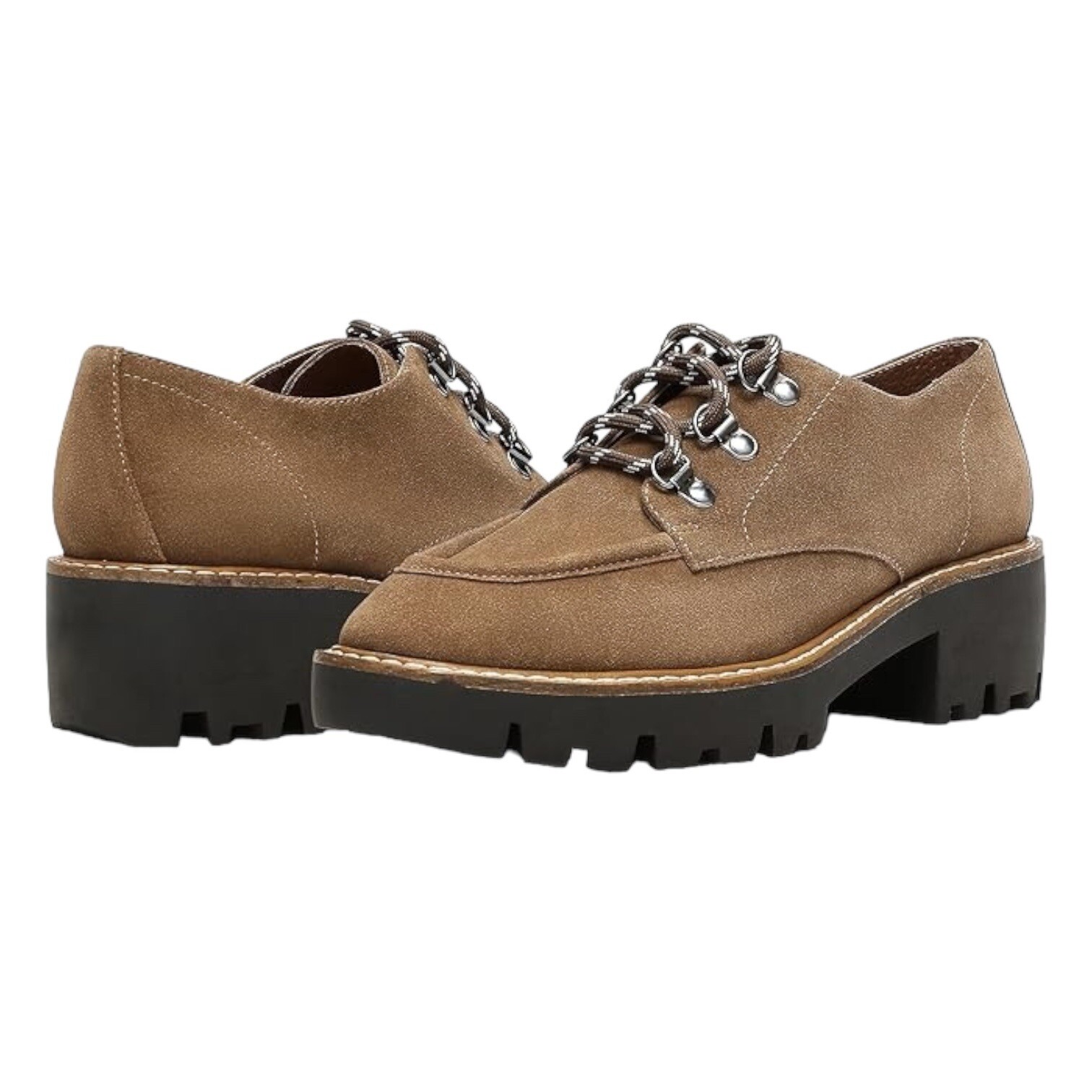 SAOLA Scarpe Donald Pliner donna 10 M Evans platform sneakers suola a strappo stringate Oxford