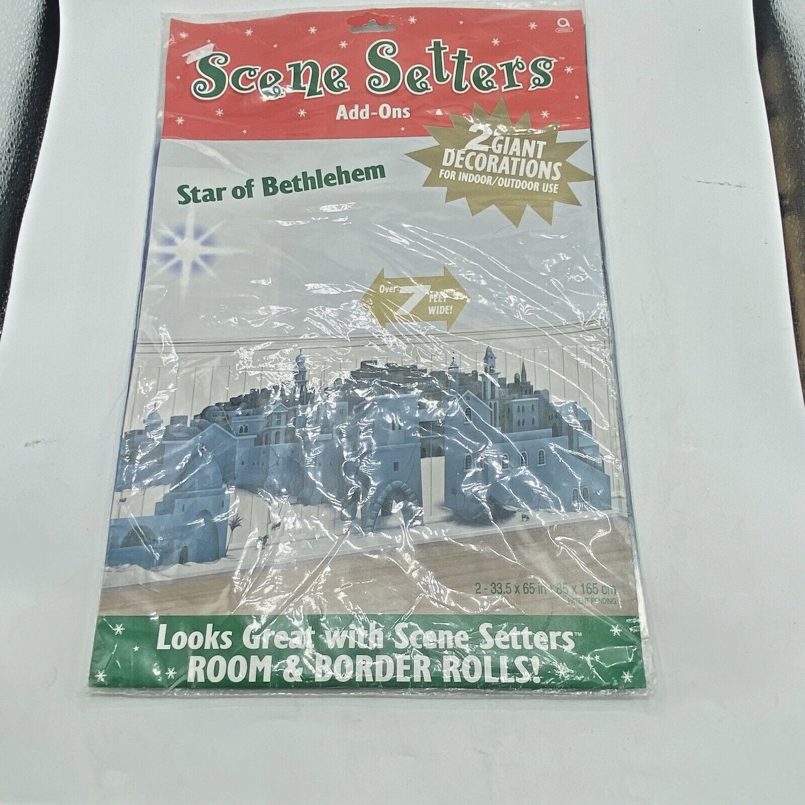 STAR OF BETHLEHEM Scene Setter Christmas Party Wall Decoration Kit Over 7' Wide