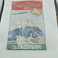 STAR OF BETHLEHEM Scene Setter Christmas Party Wall Decoration Kit Over 7' Wide
