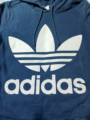 2000s Adidas Three Stripes Trefoil Big Print Logo Sweatshirt