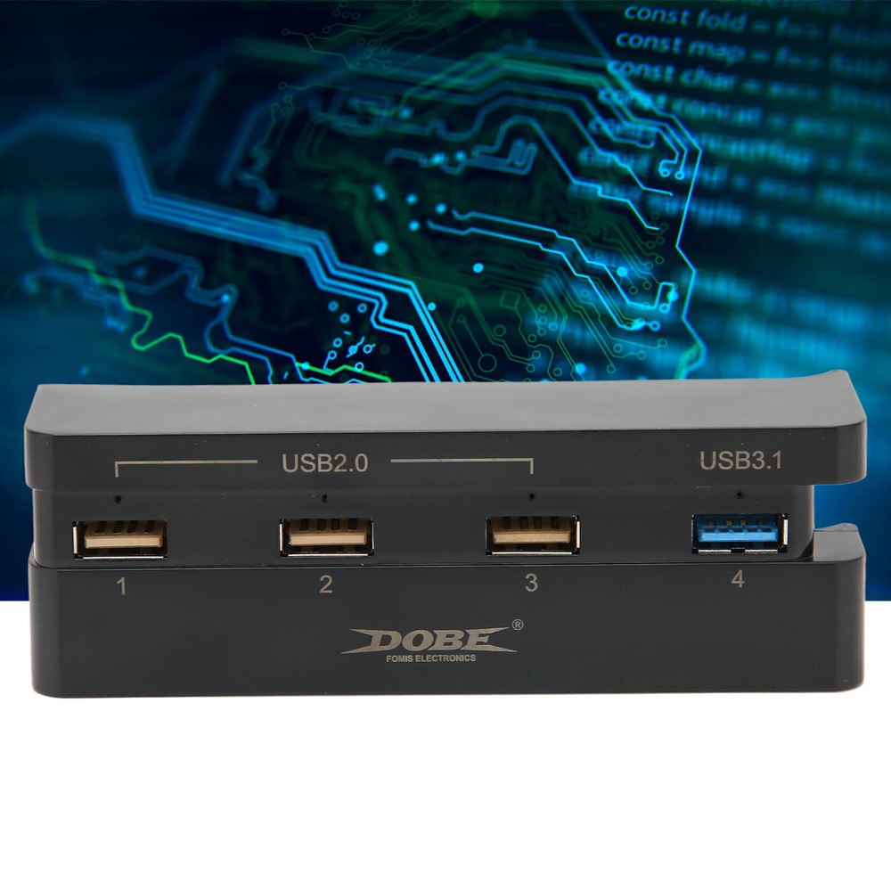 4-Port USB 3.1 Hub High-Speed Charger for PS4 Slim & Gaming 4-Port USB 3.1 Hub High-Speed Charger for PS4 Slim & Gaming