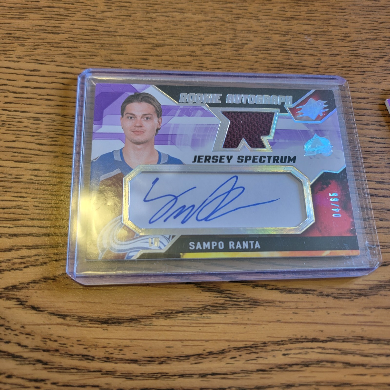 2021-22 spx hockey rookie autograph jersey spectrum. winning materials super - Picture 8 of 16
