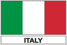 Italy Flag Sticker Decal Emblem