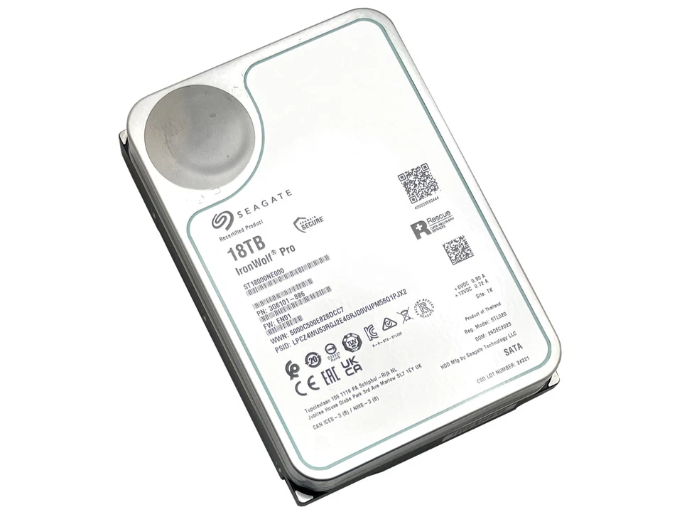 Seagate IronWolf Pro 18TB 7200RPM SATA 6Gb/s 3.5" NAS Hard Drive - ST18000NE000 - Image 3 of 4