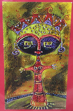 Akua'ba Cloth Art Doll by Lisa Li Hertzi Ankh Style Life Symbol Sewing Pattern