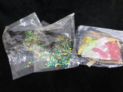 Vtg Lee Wards Jewels / Beads Christmas Ornament Kit - NOS - NO INSTRUCTIONS