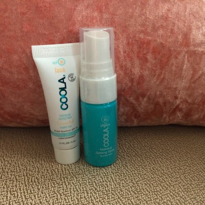 coola sunscreen setting spray