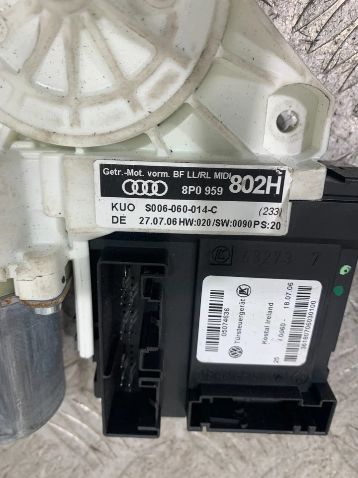 Audi A3 2007 motor ventana delantera lado del pasajero 8P0959802H #2 Foto 2 de 4