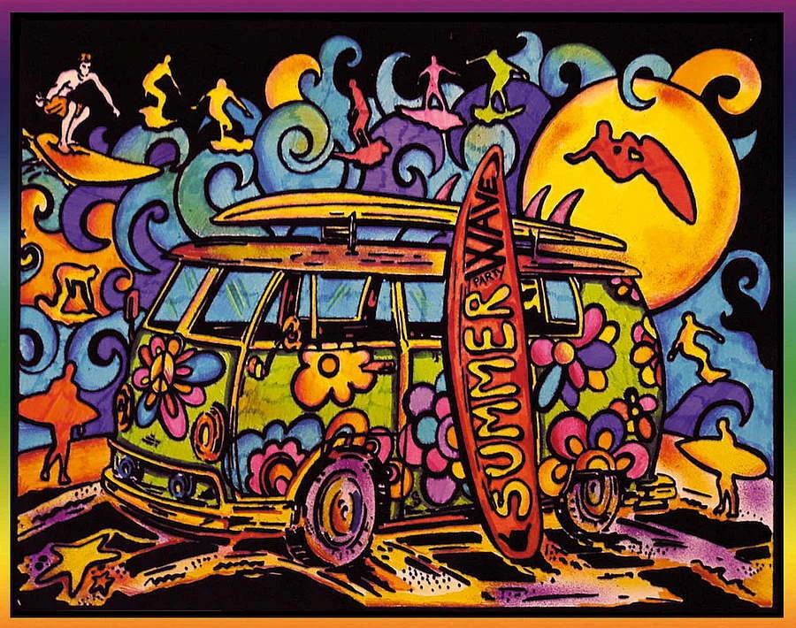 COLORVELVET Samtbild Bully, 47 x 35 cm, zum Ausmalen